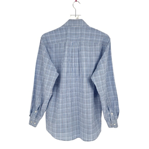 Texas Standard Texas Check Medium Lampasas Blue Plaid Long Sleeve Button Down - Picture 3 of 9